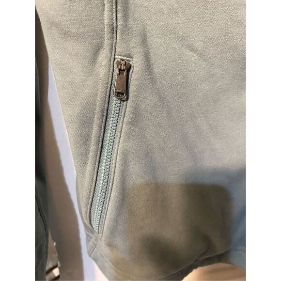 Athleta women’s Moto jacket, sweatshirt, minimalist, green full, zip size small - Picture 4 of 5